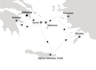 Silver Muse, 7 Nights Athens to Athens ex Athens (Piraeus) Greece Return