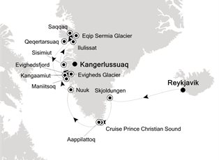 Silver Wind, 12 Nights Reykjavik to Kangerlussuaq ex Reykjavik, Iceland to Kangerlussuaq, Greenland