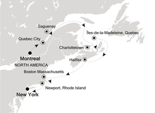 Silver Shadow, 11 Nights Montreal to It's up to you: New-York ex Montreal, Quebec, Canada to New York, USA
