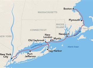 American Constitution, Yankee Seaports ex Boston to New York