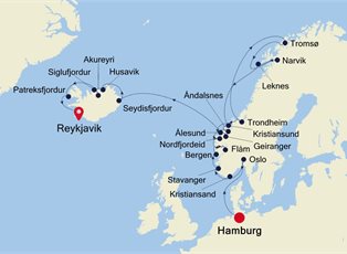 Silver Shadow, 26 Nights Hamburg to Reykjavik ex Hamburg, Germany to Reykjavik, Iceland