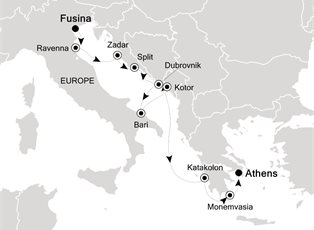 Silver Spirit, 10 Nights Fusina to Athens ex Fusina, Italy to Athens (Piraeus) Greece