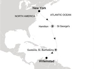 Silver Shadow, 9 Nights New York to Willemstad ex New York, USA to Willemstad, Curacao