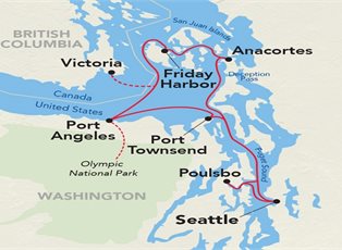 American Constellation, Puget Sound and San Juan Islands ex Seattle Return