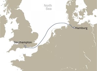 Queen Mary 2, 2 Nights Hamburg To Southampton ex Hamburg, Germany to Southampton, England, UK