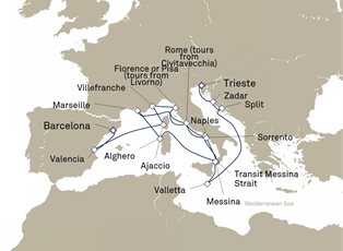 Queen Victoria, 21 Nights Adriatic And Western Mediterranean ex Trieste, Italy to Barcelona, Spain