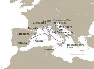 Queen Victoria, 14 Nights Italy ex Rome, Italy to Barcelona, Spain