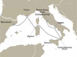 Queen Victoria, 7 Nights France And Italy ex Barcelona, Spain to Rome, Italy