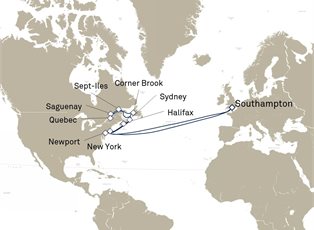 Queen Mary 2, 28 Nights Transatlantic Crossing ex Southampton, England, UK Return