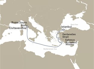 Queen Victoria, 7 Nights Greece And Turkey ex Rome, Italy to Istanbul, Turkey