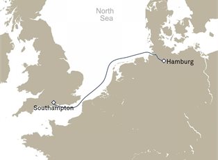 Queen Mary 2, 2 Nights Southampton To Hamburg ex Southampton, England, UK to Hamburg, Germany