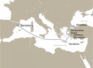 Queen Victoria, 7 Nights Istanbul And Greek Islands ex Barcelona, Spain to Istanbul, Turkey