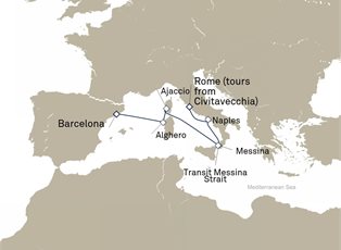Queen Victoria, 7 Nights Western Mediterranean ex Barcelona, Spain to Rome, Italy