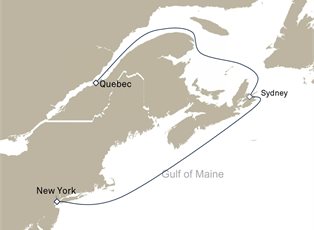 Queen Mary 2, 5 Nights Canada Short Break ex Quebec, QC, Canada to New York, NY, USA