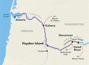 American West, Highlights of the Columbia River ex Portland Return