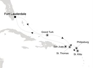 Silver Ray, 10 Nights Fort Lauderdale to Fort Lauderdale ex Ft Lauderdale (Pt Everglades), USA Return