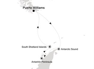 Silver Wind, 10 Nights Puerto Williams to Puerto Williams ex Puerto Williams, Chile Return