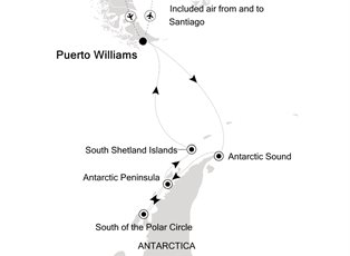 Silver Wind, 12 Nights Puerto Williams to Puerto Williams ex Puerto Williams, Chile Return