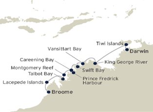 Coral Discoverer, Best of the Kimberley & Tiwi Islands ex Broome to Darwin Coral Discoverer, Best of the Kimberley & Tiwi Islands ex Broome to Darwin