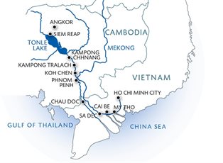 RV Indochine, 8 Night From the Mekong Delta to the Angkor Temples ex Ho Chi Minh City (Saigon), Vietnam to Siem Reap, Cambodia