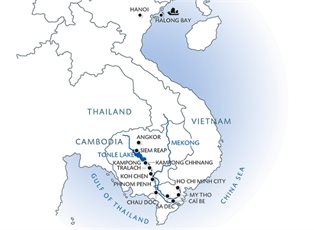 RV Indochine II, 8 Night From the Mekong Delta to the Temples of Angkor & Hanoi and Halong Bay ex Hanoi, Vietnam to Siem Reap, Cambodia