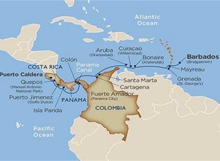 Wind Spirit, Star Collector: Reefs & Rainforests The Caribbean Colombia Panama & Costa Rica via the Panama Canal ex Puerto Caldera to Bridge