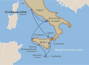 Wind Surf, Wine Cruise: Sicilian Splendors ex Rome Roundtrip