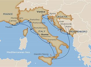 Wind Surf, Croatia to the Cote dÁzur ex Venice to Rome