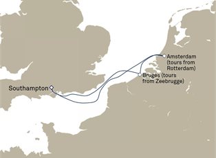 Queen Victoria, 4 Nights Bruges And Rotterdam ex Southampton, England, UK Return