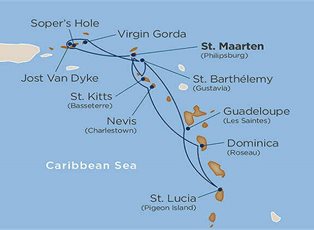 Wind Surf, Ivory Beaches & Sapphire Seas ex St Maarten Return