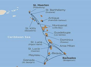 Wind Surf, Antilles Adventure ex St Maarten to Bridgetown
