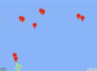 Azamara Onward, 14 Night South Pacific Jewels Voyage ex Papeete, Tahiti to Auckland, New Zealand