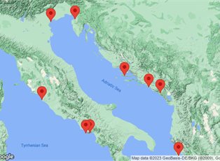 Azamara Onward, 10 Night Dalmatian & Amalfi Coasts Voyage ex Venice, Italy to Rome (Civitavecchia), Italy