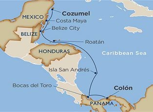 Wind Surf, Mayan Legacies ex Colon to Cozumel