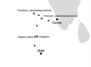 Silver Cloud Expedition, 5 Nights Male to Cochin ex Male, Maldives to Cochin (Kochi), India