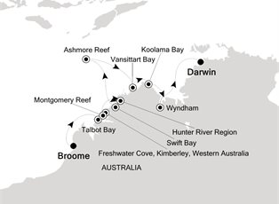 Silver Cloud, 10 Nights Australia & New Zealand ex Broome (Kimberley) to Darwin
