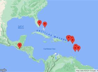 Azamara Journey, 16 Night Caribbean Holiday Voyage ex Miami, Florida USA Return