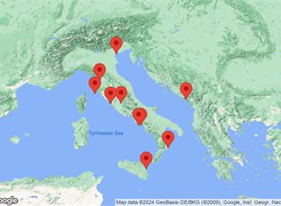 Azamara Quest, 12 Night Italy Intensive Voyage ex Rome (Civitavecchia), Italy to Venice, Italy