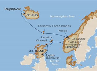 Star Pride, Wine Cruise: Lands of the Midnight Sun ex Edinburgh to Reykjavik