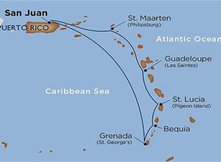 Star Pride, Windward Islands Surf & Sunsets ex San Juan Return