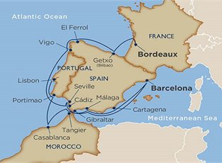 Star Pride, Beneath a Spanish Sun: Mediterranean Treasures ex Lisbon to Bordeaux