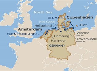 Star Pride, Comprehensive Germany & the Kiel Canal ex Amsterdam to Copenhagen