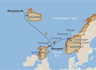 Star Pride, Lands of the Vikings ex Bergen to Reykjavik
