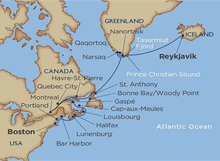 Star Pride, Greenland Fjords Canadian Maritimes ex Reykjavik to Boston