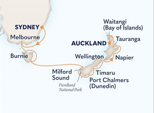 Noordam, 14 Night Australia & New Zealand ex Sydney, NSW, Australia to Auckland, New Zealand