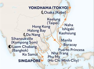 Westerdam, 28 Night Far East, Japan & The Philippines Collector ex Singapore to Yokohama, Japan Westerdam, 28 Night Far East, Japan & The Philippines Collector ex Singapore to Yokohama, Japan