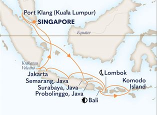Westerdam, 15 Night Indonesian Holiday ex Singapore Return Westerdam, 15 Night Indonesian Holiday ex Singapore Return