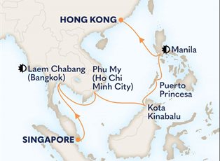 Westerdam, 14 Night The Philippines, Malaysia & Thailand ex Singapore to Hong Kong Westerdam, 14 Night The Philippines, Malaysia & Thailand ex Singapore to Hong Kong