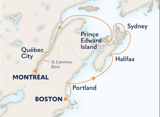 Volendam, 7 Night Canada & New England: Maine, Maritimes & Montreal ex Boston, Massachusetts to Montreal, Quebec, Canada