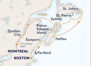 Volendam, 11 Night New England, New France & Newfoundland: St. John's ex Montreal, Quebec, Canada to Boston, Massachusetts